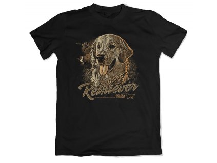 myslivecké tričko - Zlatý retriever- Bad Badger