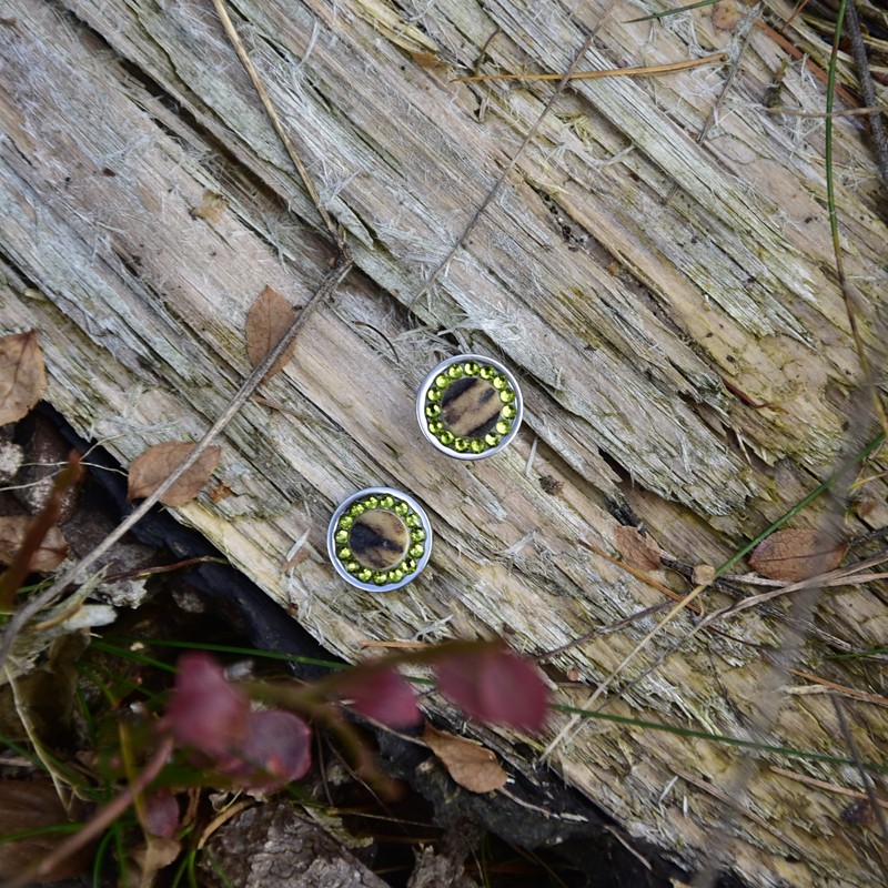 šperk z lesa - náušnice kolečko - Art&Nature