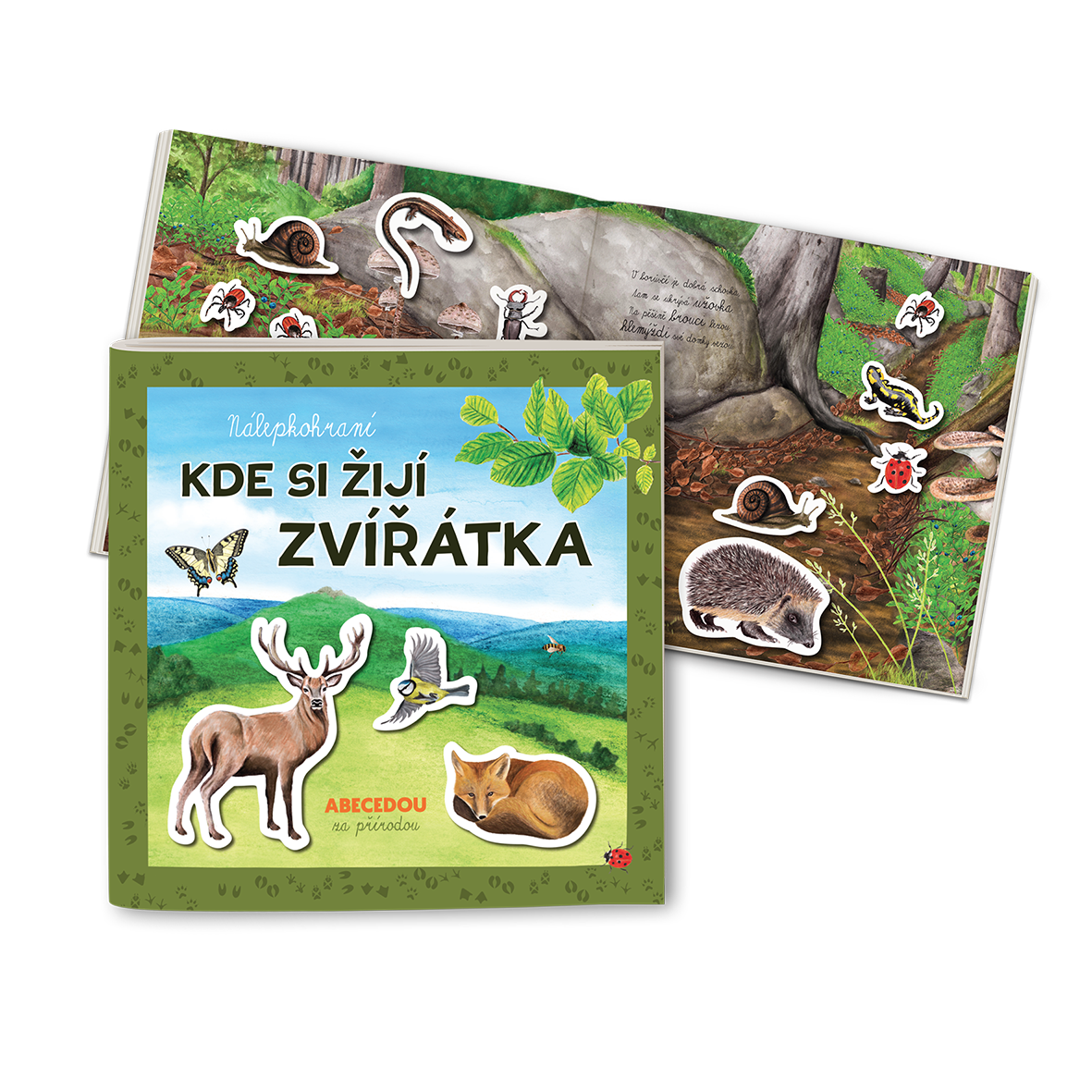 samolepkový sešit - Kde žijí zvířítka