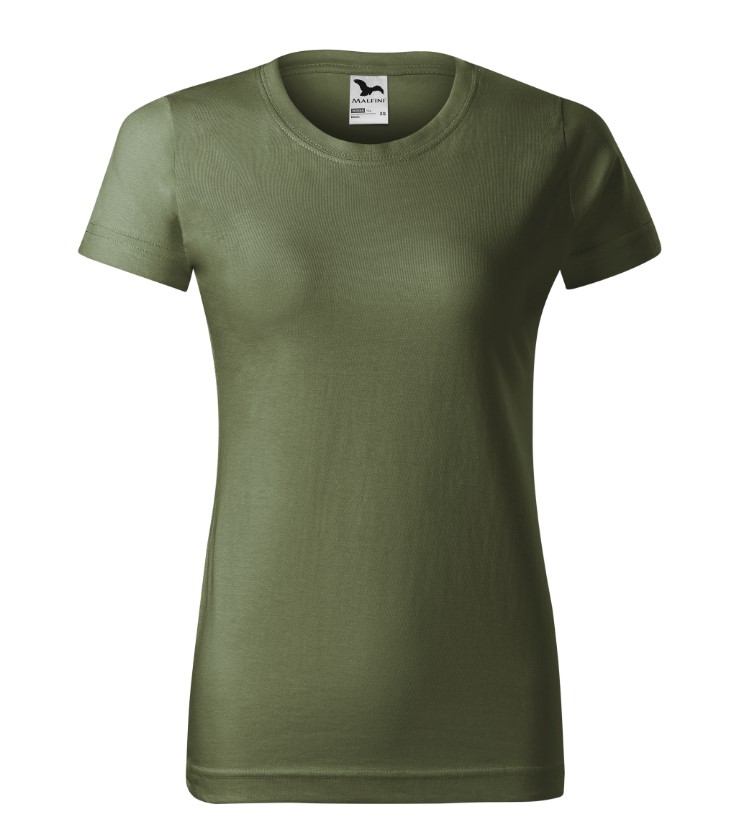 dámské bavlněné triko - khaki