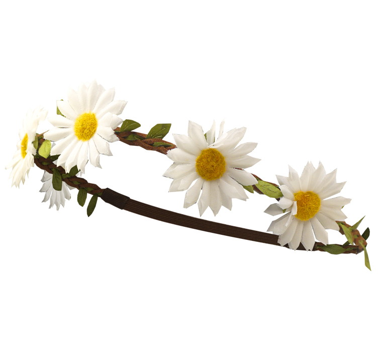 květinová čelenka - kopretiny