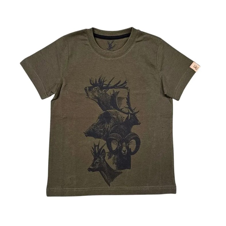 dětské tričko C.I.T. zelené - Zvěř