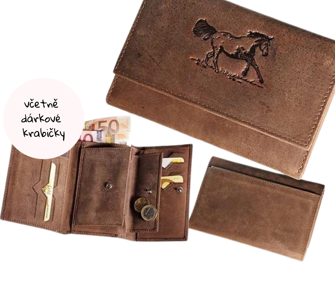 dámská kožená peněženka 009 - kůň 02