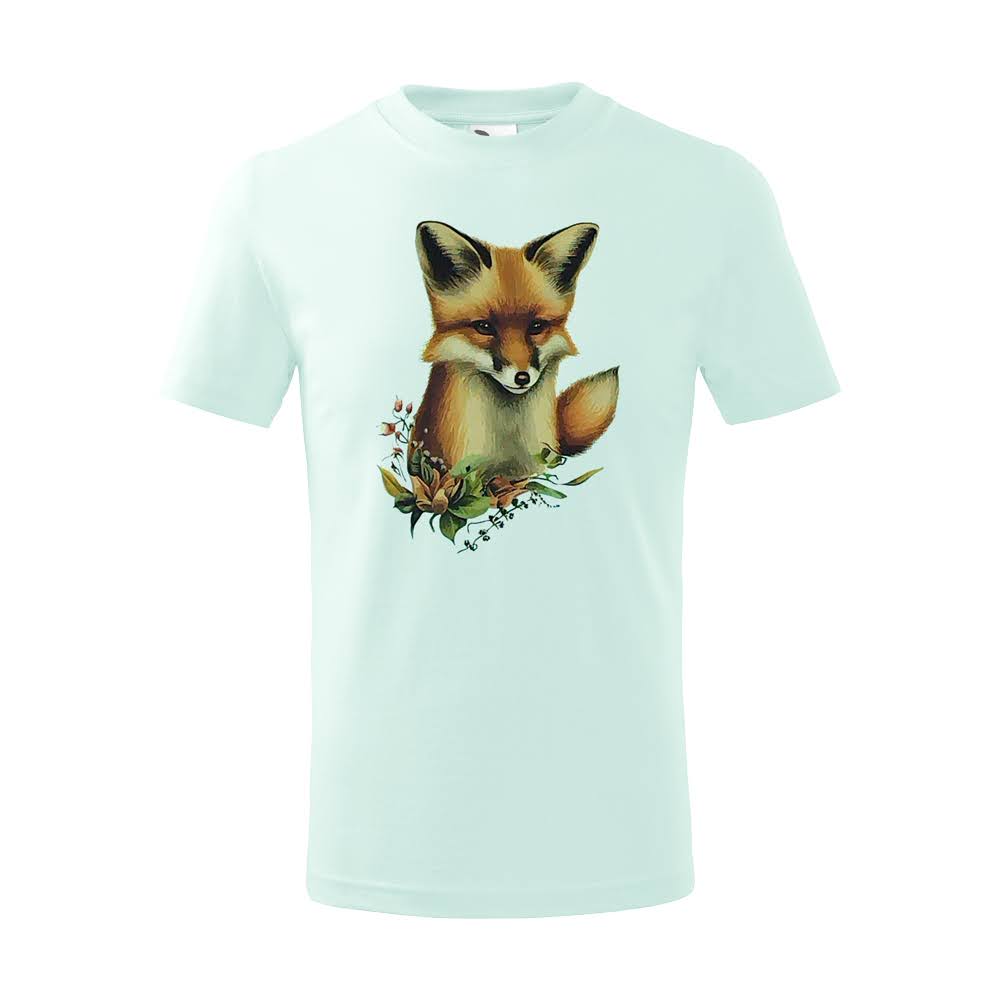 dětské tričko mint - liška I
