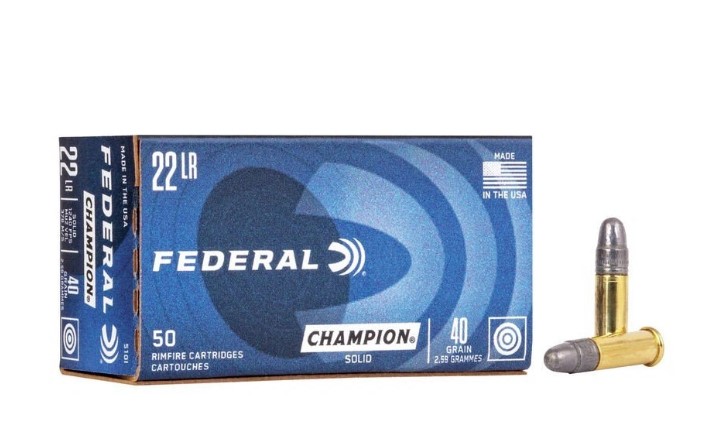 22 LR Champion LRN solid 40 grs - Federal