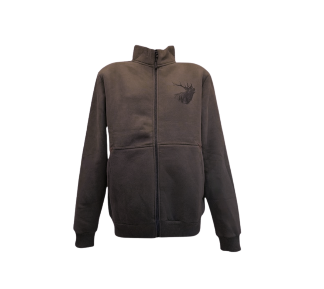 mikina C.I.T. dlouhý zip - jelen