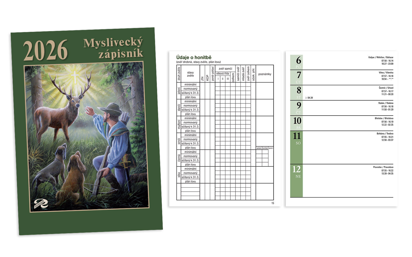 myslivecký zápisník 2026 - Rembrandt