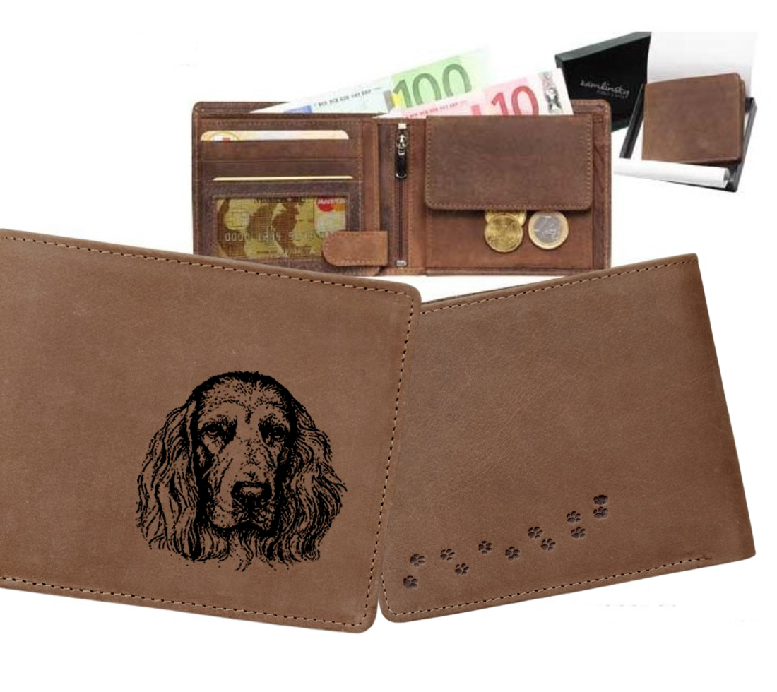 kožená peněženka "na šířku" - Německý křepelák