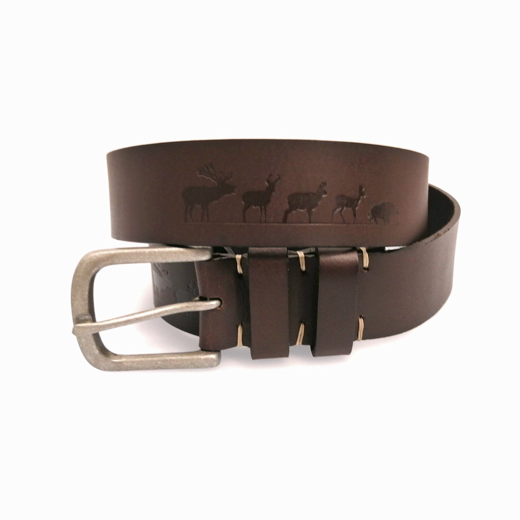 kožený opasek "Lovu zdar"