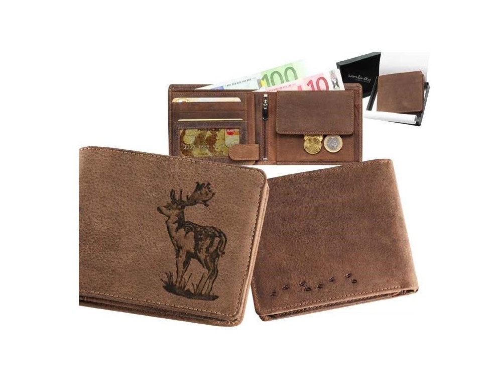 kožená peněženka "na šířku" - daněk