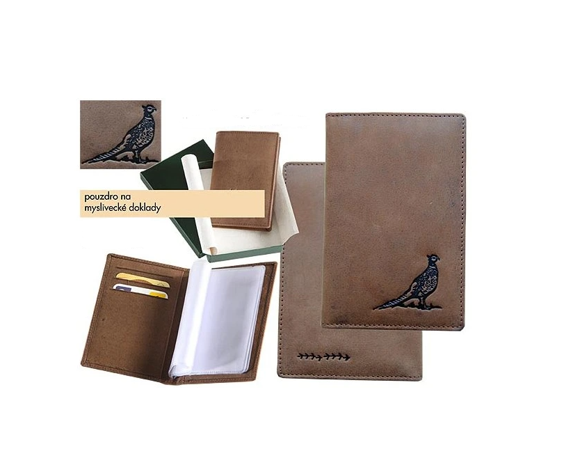 pouzdro na doklady bažant - Zamlinský