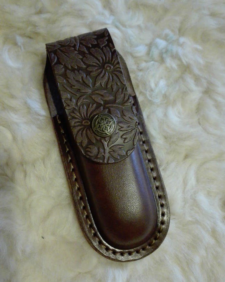 pouzdro na nůž 111 mm kytky - Slavík