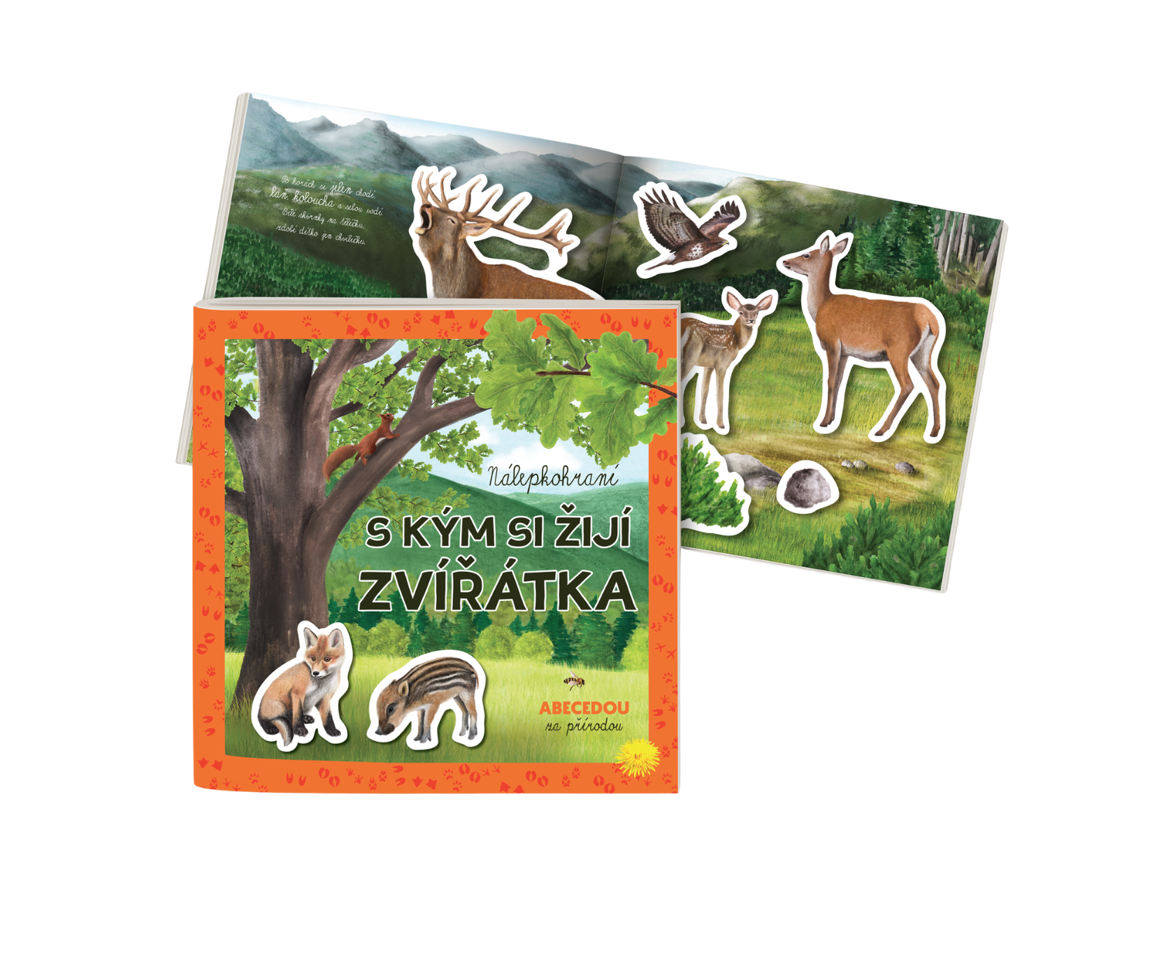 samolepkový sešit - S kým žijí zvířátka
