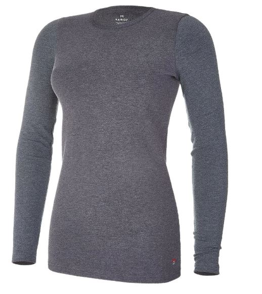 dámské termo triko smyk Outlast® DR - tmavě šedý melír