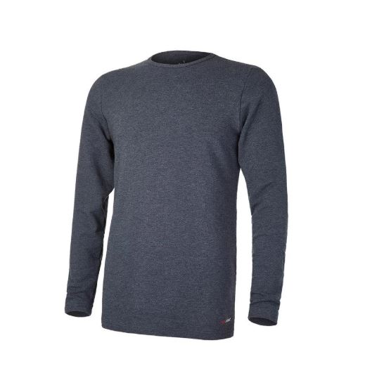pánské termo triko smyk Outlast® DR - tmavě šedý melír