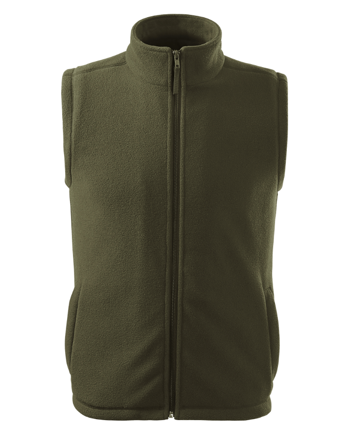 zelená fleecová vesta unisex
